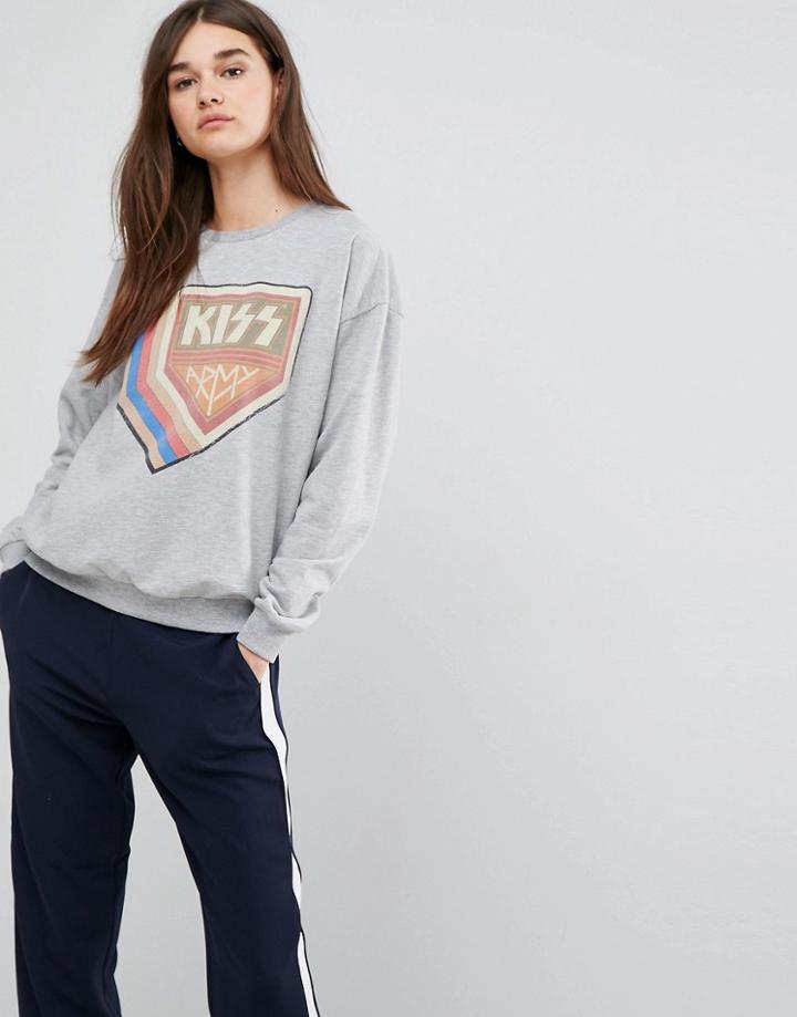 Gestuz Lacie Printed Sweatshirt - Gray