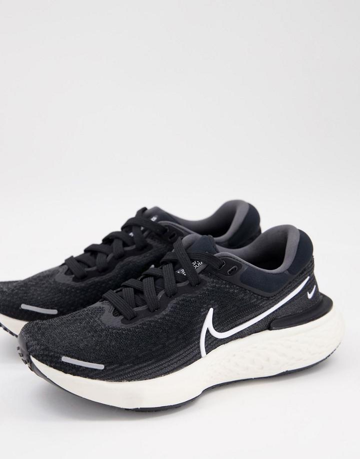 Nike Running Zoomx Invincible Run Flyknit Sneakers In Black