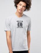 Love Moschino Woven Logo T-shirt - Gray