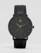 Asos Watch In Black With Gold Hands - Black