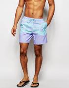 Boardies Zach Swim Shorts In Mid Length - Purple