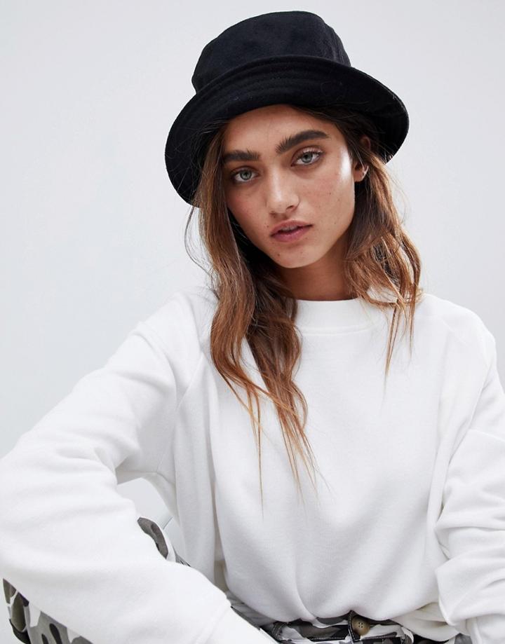Asos Design Wool Bucket Hat - Black