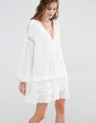 Stevie May Tie Me Down Mini Dress - White