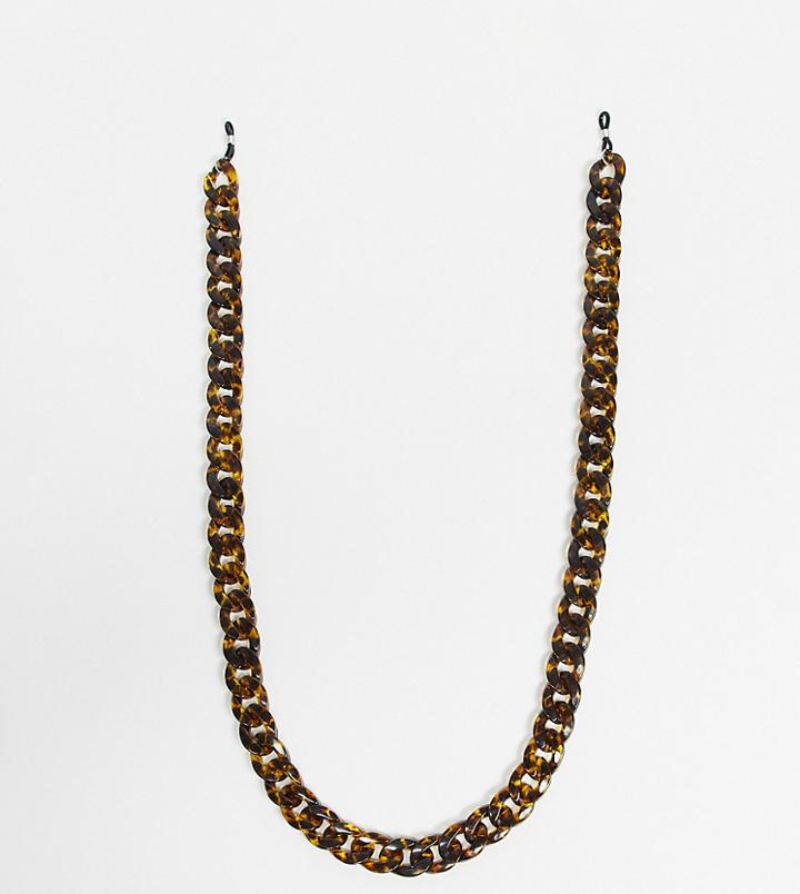 South Beach Sunglass Sea Pendant Chain In Tort-brown