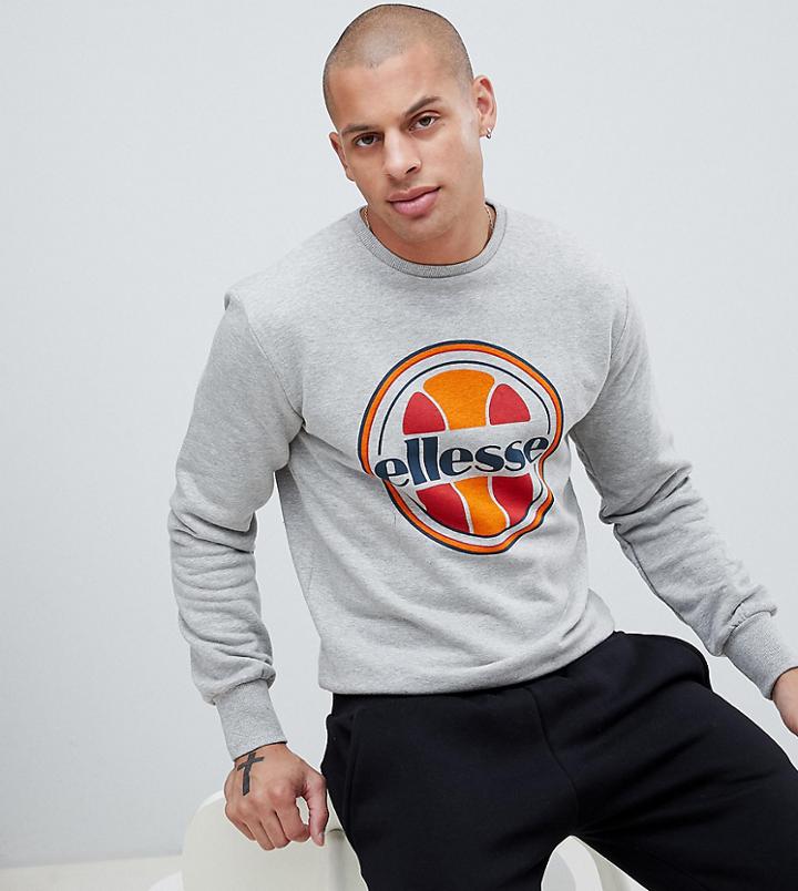 Ellesse Vitale Crew Neck Sweatshirt In Gray - Gray