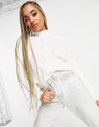 Na-kd Oversized Sweater In White