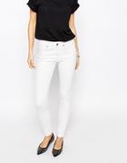 Dr Denim Lexy 4 Pocket High Waist Skinny Jeans - White