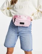 Consigned Zip Top Tape Trimmed Fanny Pack In Pink