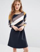 Traffic People Beware Double Take Dress With Stripe Top - Navy