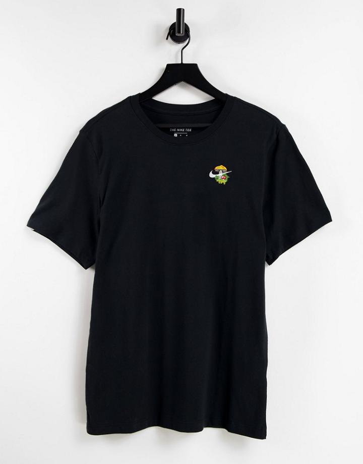 Nike Logo Twist Pack Lbr Embroidered Logo T-shirt In Black