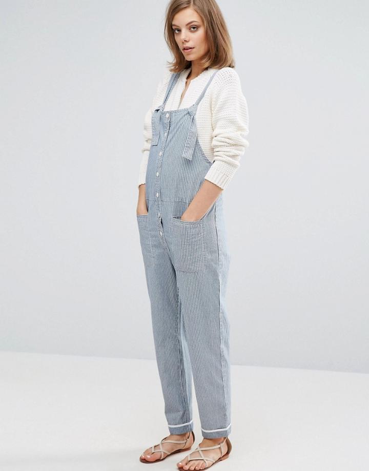 Vanessa Bruno Athe Button Front Overalls - Blue