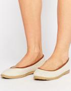 Aldo Flat Contrast Shoes - Stone