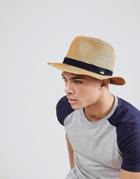 Barts Aveloz Summer Trilby Hat - Brown