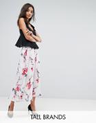 Y.a.s Tall Pleated Printed Midi Skirt - Multi