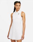 Nike Court Victory Polo Shirt Sleeveless Dress In White
