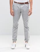 Esprit Garment Dye Chinos Pants In Slim Fit - Gray