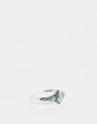 Kingsley Ryan Sterling Silver Turquoise Stone Ornate Ring