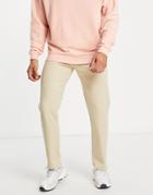 Liquor N Poker Straight Leg Jeans In Off White Denim - Part Of A Set-neutral