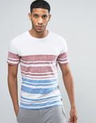 Produkt T-shirt With Multi Stripe - Red