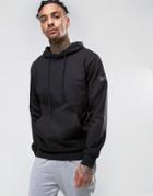 Nicce London Hoodie With Sleeve Patch Logo - Black