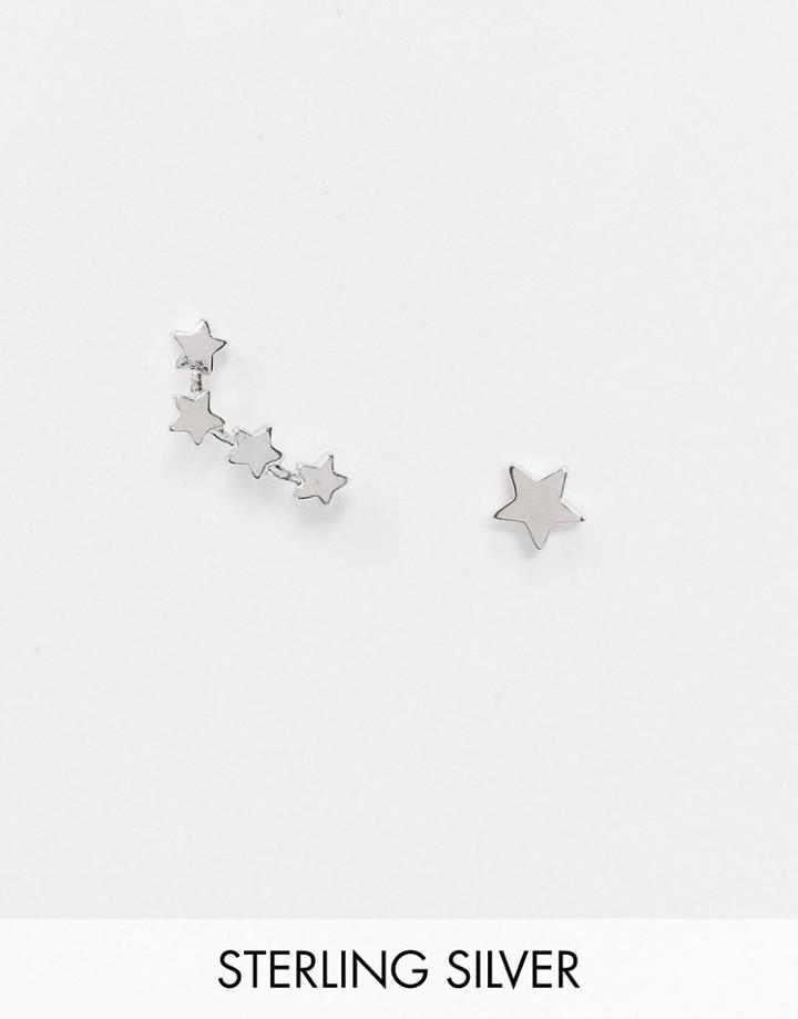 Pieces 18k Plated Star Constellation Studs In Sterling Silver