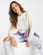 Quiksilver Hightown Top With Drop Sleeve In Pastel Blue Stripe