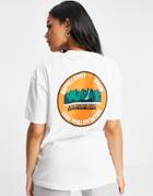Napapijri Alohoa T-shirt In White And Orange