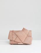 Ted Baker Glitter Knot Bow Evening Bag - Gold