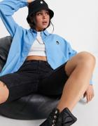 Noisy May Exclusive 'yin & Yang' Oversized Shirt Set In Blue-blues