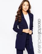 Asos Tall Co-ord Belted Utility Jacket - Navy $23.00