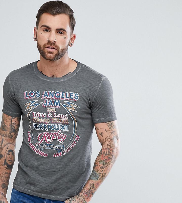 Replay La Jam Tour T-shirt - Black