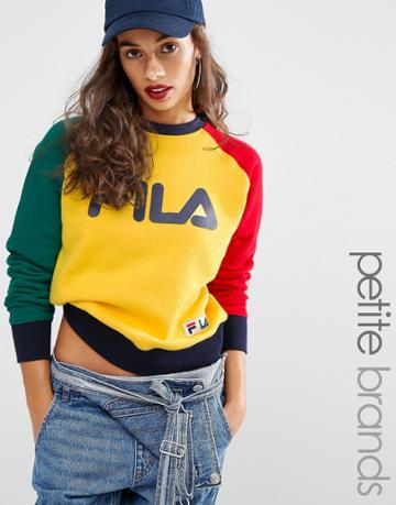 Fila Petite Motif Contrast Sweat Top - Multi