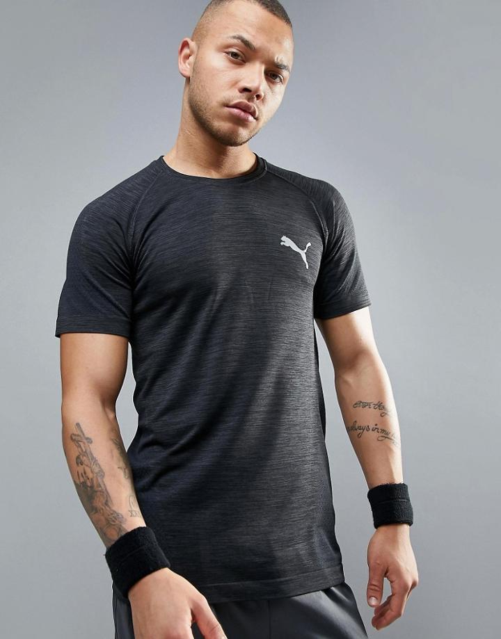 Puma Running Evoknit T-shirt In Black 59063301 - Black