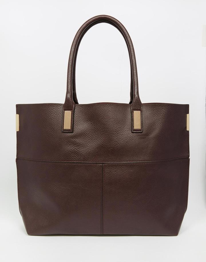 Warehouse Clean Shopper Bag - Berry