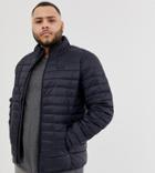 Blend Plus Quilted Jacket In Navy - Navy