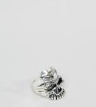 Designb Skull Ring In Antique Silver Exclusive To Asos - Silver