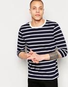 Asos Stripe 3/4 Sleeve T-shirt