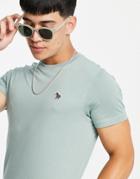 Ps Paul Smith Zebra Logo T-shirt In Mint-green