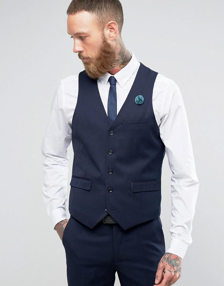 Harry Brown Blue Tonic Vest - Blue