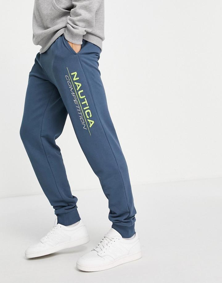 Nautica Competition Fin Sweatpants In Blue-gray