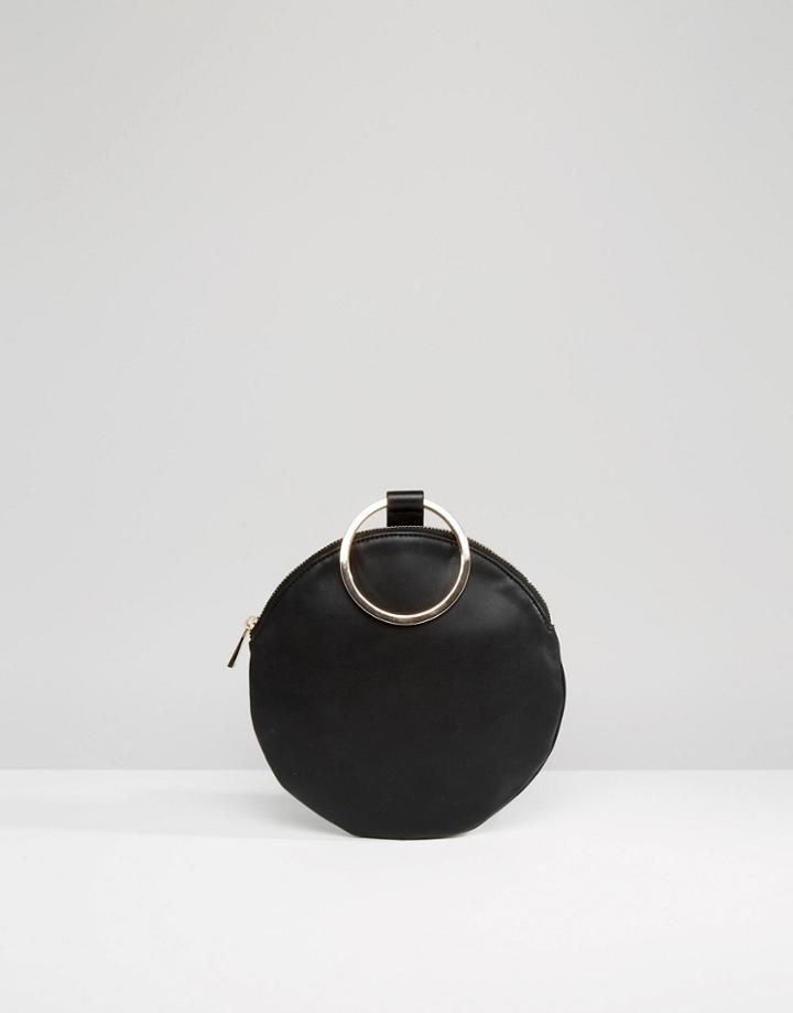 Asos Circle Grab Clutch Bag - Black