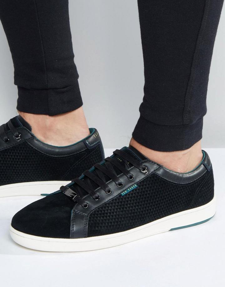 Ted Baker Owenn Suede Sneakers - Black