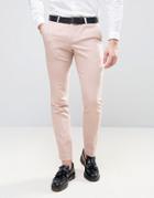 Noose & Monkey Super Skinny Pants With Piping - Pink