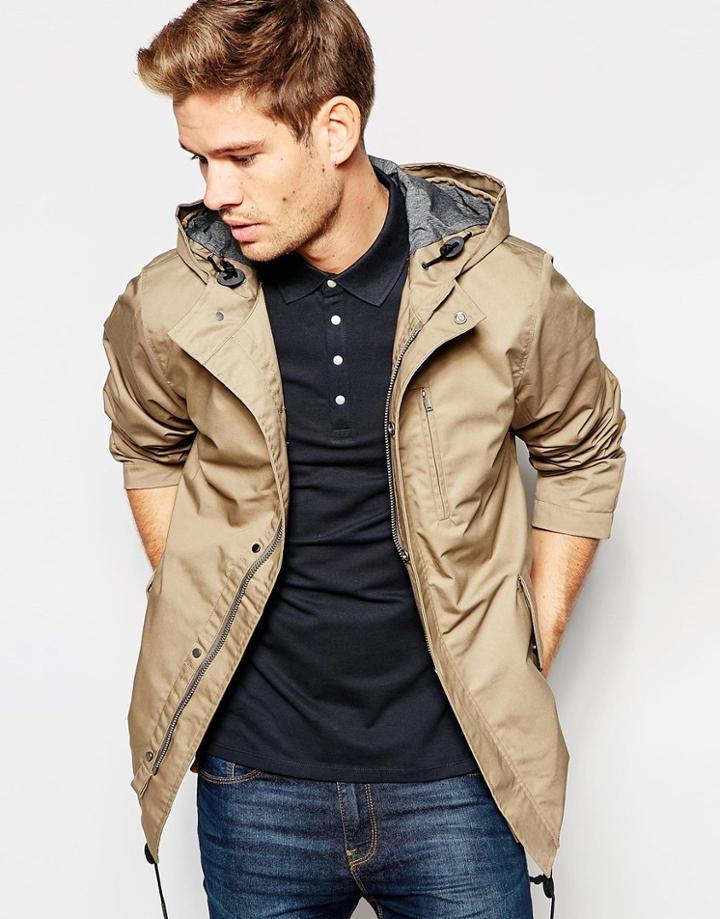 Selected Homme Parka - Stone