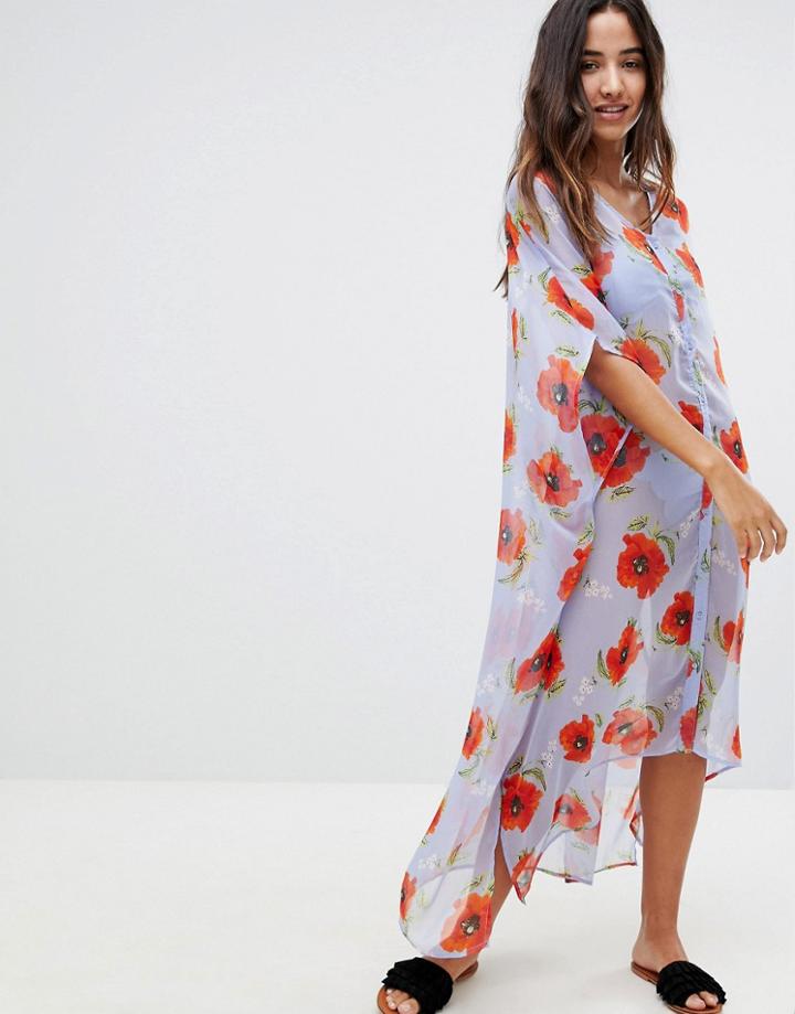Y.a.s Poppy Printed Beach Cover-up - Multi