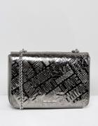 Love Moschino Logo Chain Strap Bag - Silver