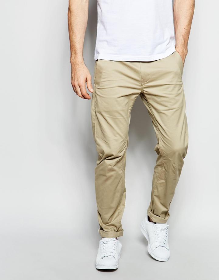 G-star Chinos Bronson 3d Slim Fit Stretch Twill In Sahara - Sahara