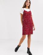 Daisy Street 90's Cami Mini Dress In Vintage Floral-red