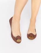 Cute To The Core Bearycute Flat Shoes - Brn