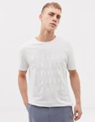 Tiger Of Sweden Jeans Slim Fit Chest Text T-shirt In Off White - White